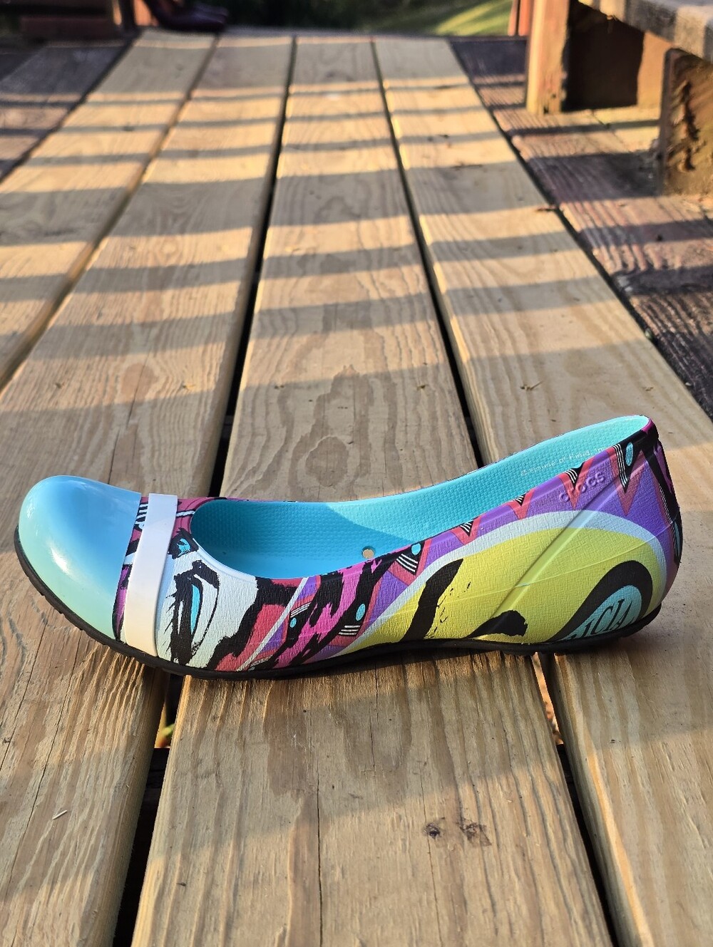 Rare, Crocs x Patricia Field Cap Toe House of Field Flats, Sz 10 - Picture 5 of 10